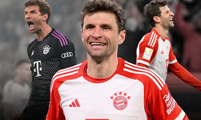 Thomas Muller cán mốc lịch sử trong màu áo Bayern