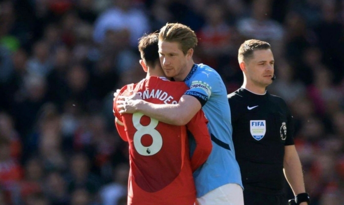 Bruno Fernandes chia sẻ xúc động về De Bruyne