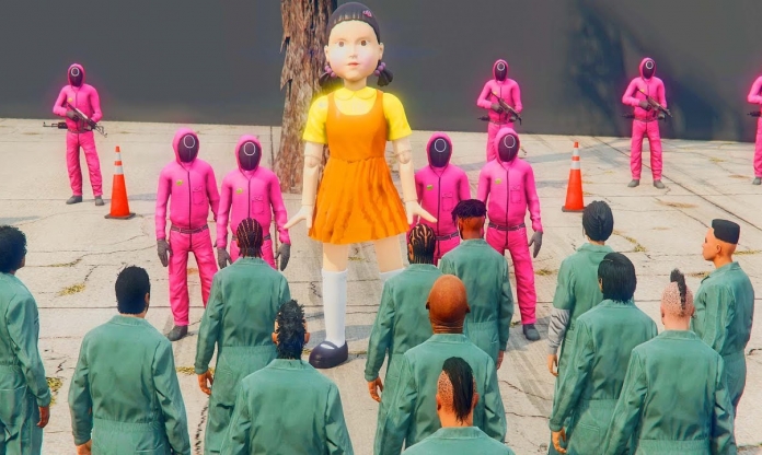 Squid Game đã có mặt trong GTA V, game thủ đua nhau chơi thử