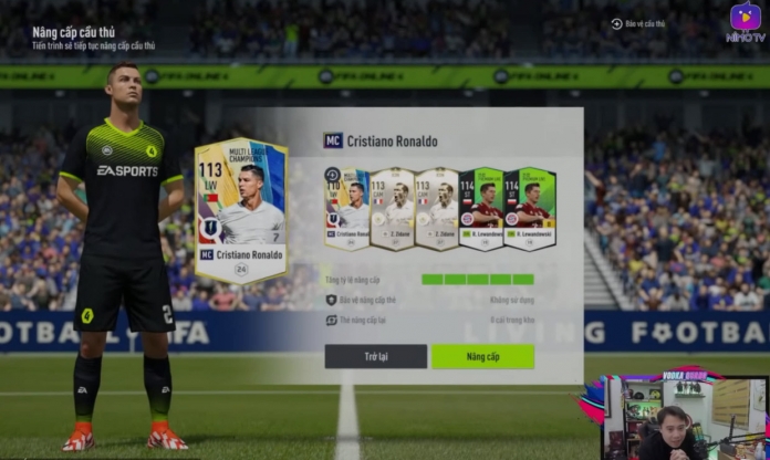 Game thủ FO4 đầu tiên tại Việt Nam đập thành công thẻ Ronaldo MC +8