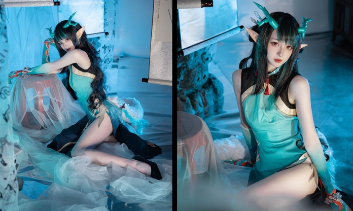 Cosplay cô nàng Dusk trong tựa game Arknights