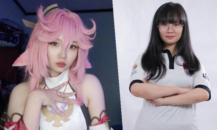Nữ tuyển thủ Lào cosplay nhân vật Yae Miko trong Genshin Impact