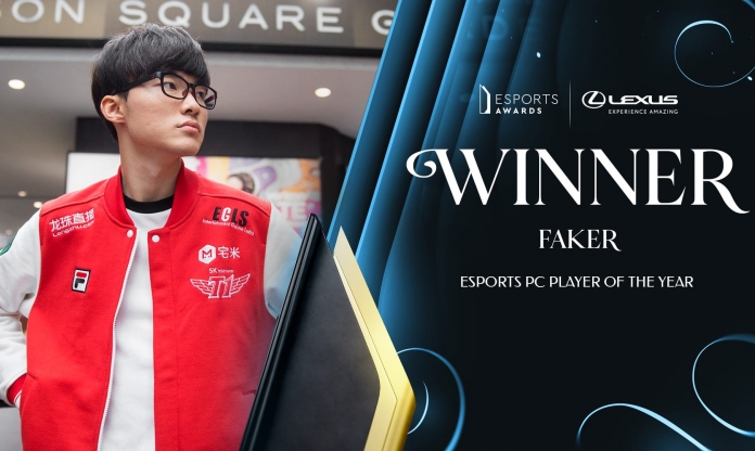Faker được vinh danh là tuyển thủ eSports xuất sắc nhất 2023