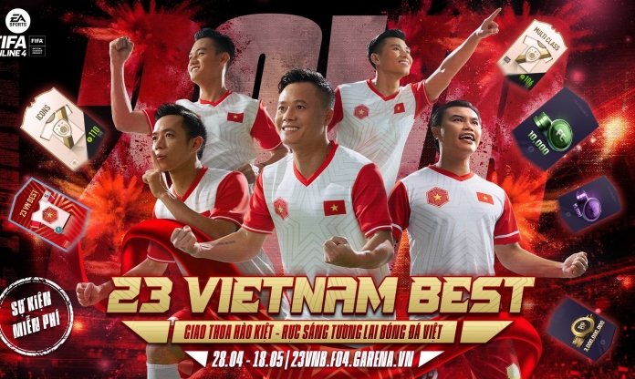 FC Online: Đội hình 23VNB hàng Việt Nam giúp các player 'leo rank' thú vị không ngờ