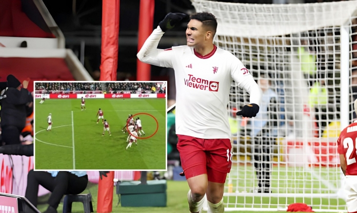Casemiro ghi bàn duy nhất cho MU, vì sao không việt vị?