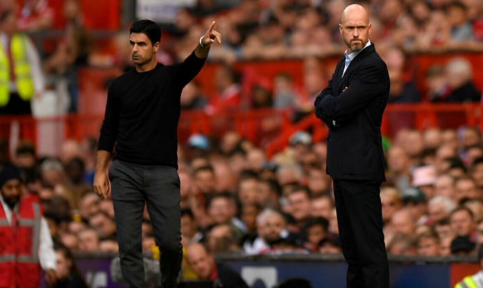 Mikel Arteta: 'Ten Hag là HLV xuất sắc, mong anh ấy có thêm thời gian tại MU'