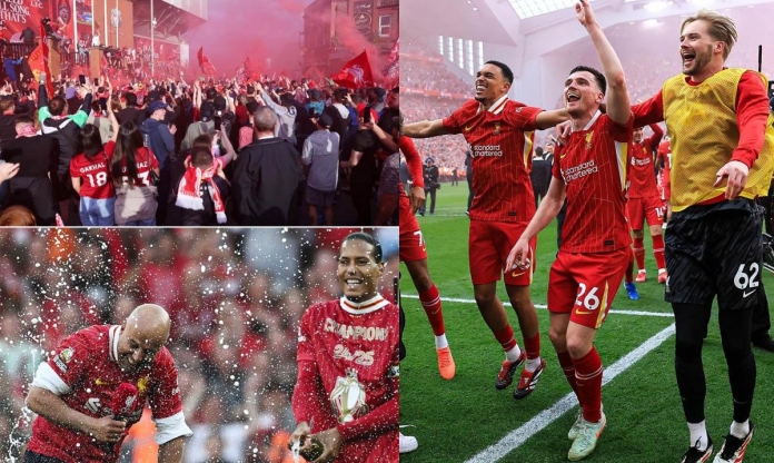 Liverpool mừng vô địch Ngoại hạng Anh: Đêm không ngủ ở Anfield