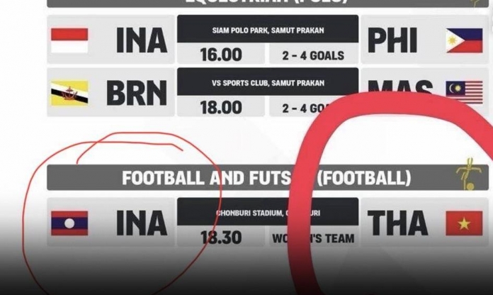 SEA Games 33: Thái Lan lại nhầm quốc kỳ liên quan đến Việt Nam