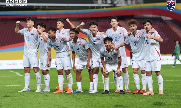 U22 Thái Lan thắng đậm Timor Leste với tỷ số của set tennis