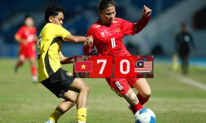 Thắng 7-0, Việt Nam khiến Malaysia thua trận đậm nhất lịch sử