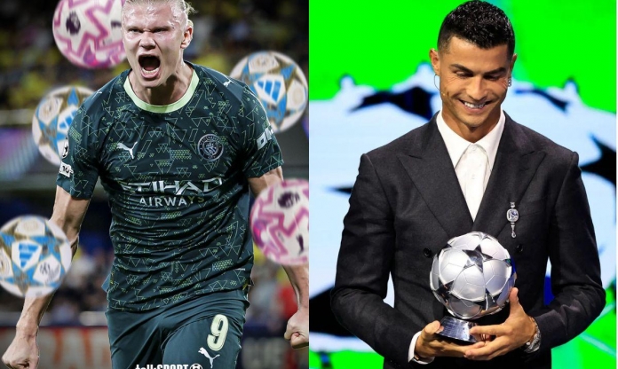 Haaland chạm mốc huyền thoại chỉ Ronaldo từng đạt