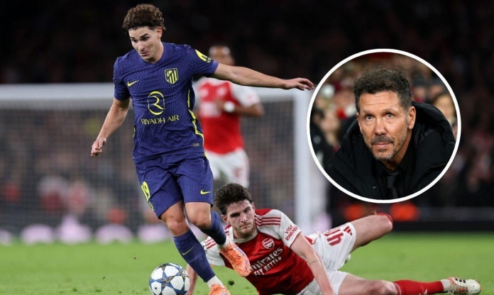 Diego Simeone: 'Atletico Madrid tự thua Arsenal'