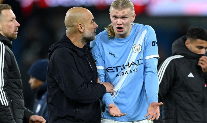 Pep Guardiola lên tiếng sau khoảnh khắc 'khẩu chiến' với Haaland