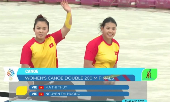 Canoeing Việt Nam giành HCV thứ 2 tại SEA Games