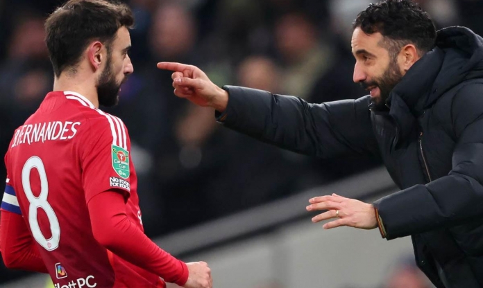 Amorim tin MU có thể thắng khi thiếu Bruno Fernandes