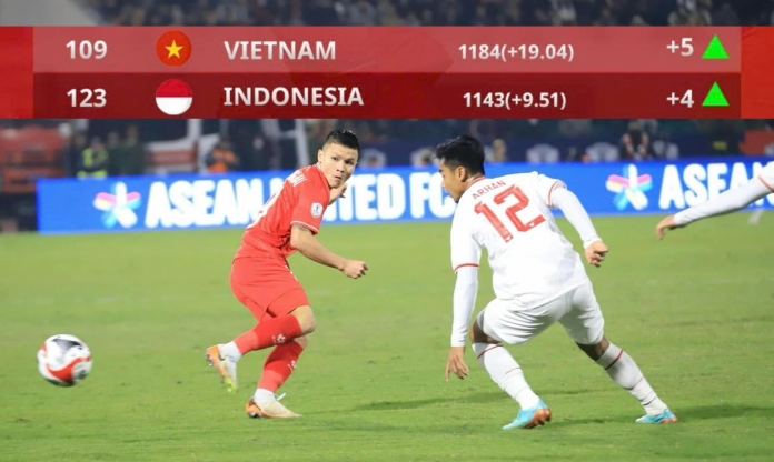 CĐV Indonesia phản ứng khi bị ĐT Việt Nam bỏ xa ở BXH FIFA