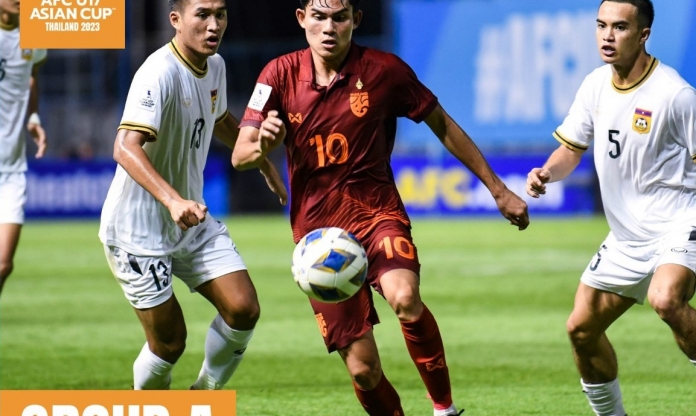 VIDEO: U17 Thái Lan thắng chật vật Lào trên sân nhà