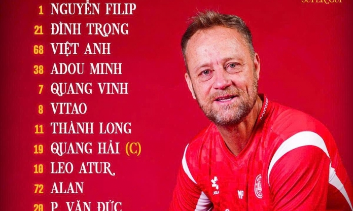 Tân binh Việt kiều được HLV Polking xếp đá chính trận Siêu Cúp: Không phải Brandon Ly