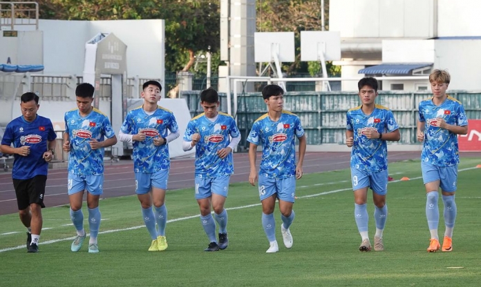 U22 Việt Nam vắng 3 cầu thủ ở buổi tập đầu tiên