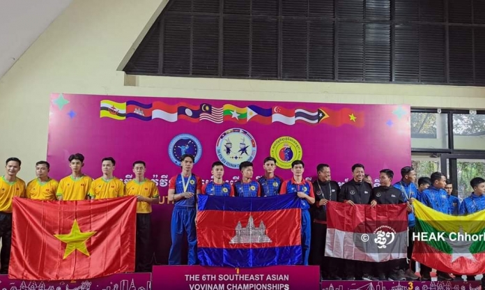 Campuchia 'tạo địa chấn' ở môn Quốc võ Việt Nam giải tiền SEA Games 32