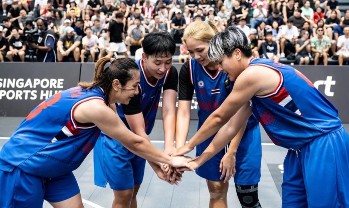 Bóng rổ 3x3 nữ Thái Lan tạo bão trước SEA Games, hạ knock-out đội hạng 10 TG