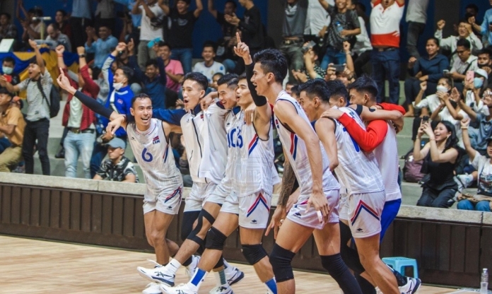Trực tiếp bán kết bóng chuyền SEA Games 32 Campuchia 0-1 Thái Lan: Campuchia thua sốc
