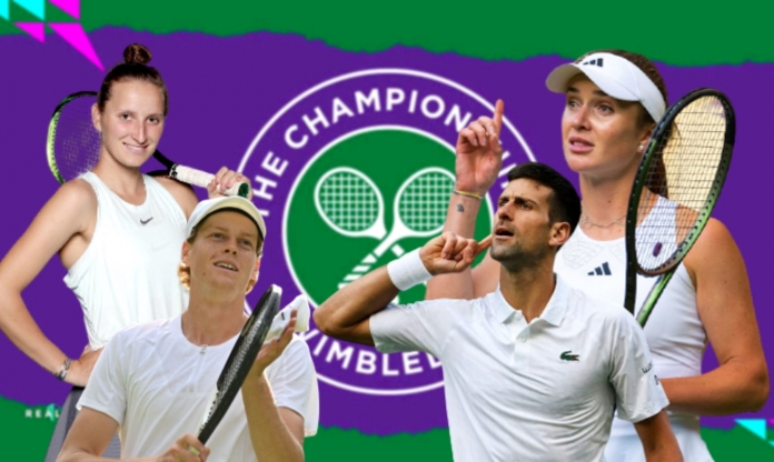 Xác định 4 tay vợt đơn nam và nữ vào bán kết Wimbledon 2023