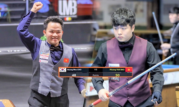 Đả bại thần đồng thế giới, Bao Phương Vinh vào chung kết carom 3 băng VĐTG 2023