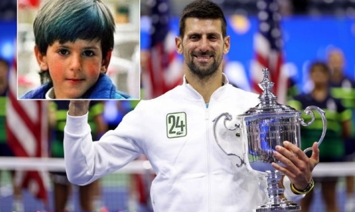 VIDEO: Novak Djokovic lần đầu cầm vợt 'tạo bão' trên MXH