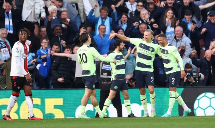 Haaland lập siêu phẩm, Man City nhấn chìm Southampton trên sân khách