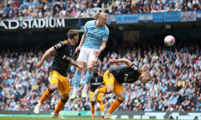 Man City nới rộng cách biệt với Arsenal trong ngày Haaland gây sốc