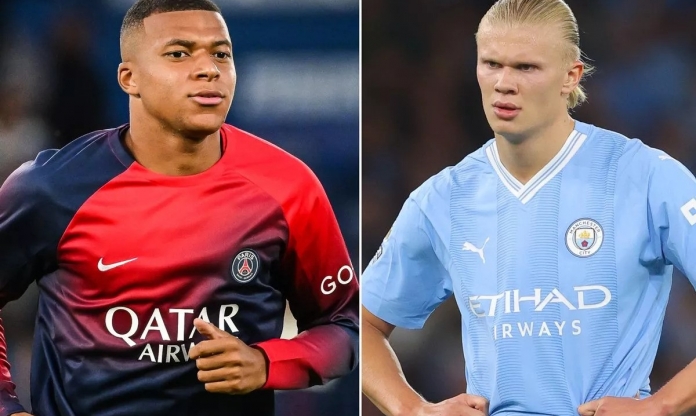 Vượt trội ở Quả bóng vàng nhưng Haaland vẫn bị Mbappe bỏ xa