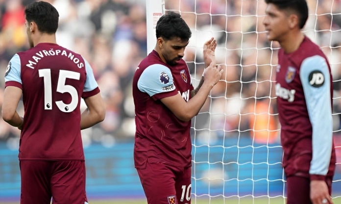 West Ham hứng chịu tổn thất tinh thần trước trận gặp Leverkusen