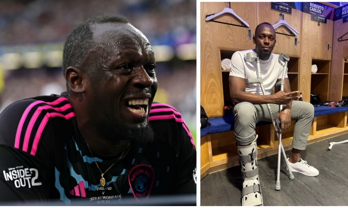 Vừa kiến tạo ghi bàn, Usain Bolt tự nhiên dính chấn thương nặng