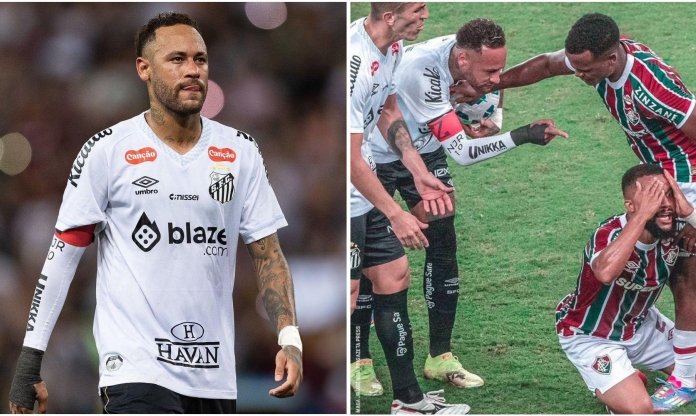 Neymar văng tục với đối thủ, nhận trái đắng phút cuối
