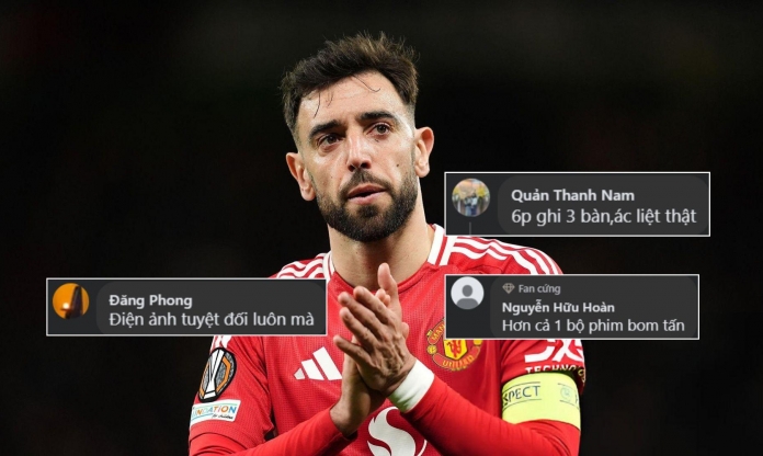 CĐV phản ứng với trận thắng 'tuyệt đối điện ảnh' của MU