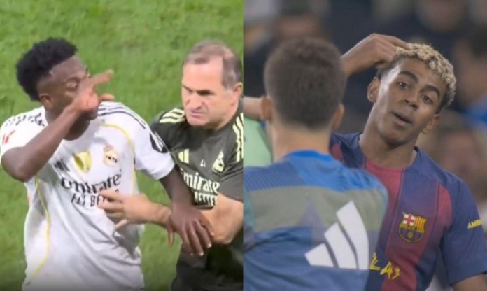 Real và Barca xô xát cực căng, Vinicius 'tấn công' Yamal