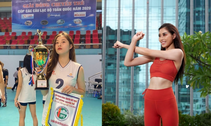 'Hoa khôi bóng chuyền' Đặng Thu Huyền dừng chân top 10 HHHV Việt Nam