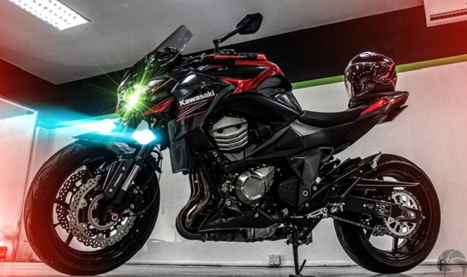 Bản độ hầm hố của Kawasaki Z800 tại Sài Gòn
