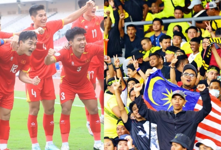 CĐV Malaysia chúc mừng U23 Việt Nam khi lọt vào chung kết