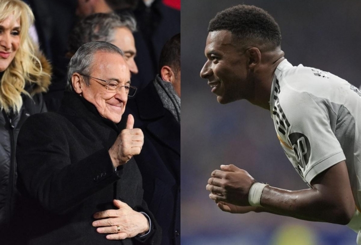 Chủ tịch Perez khen hết lời Mbappe