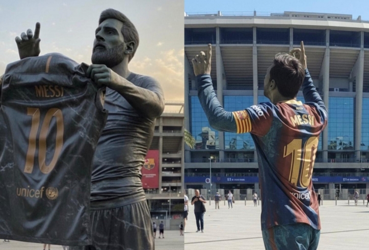 Hai khoảng khắc có thể chọn để dựng tượng Messi ở sân Camp Nou