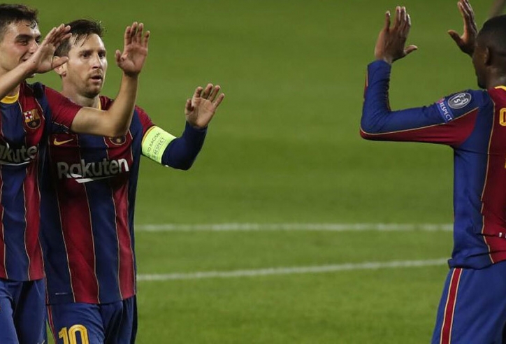 Dembele tỏa sáng phút cuối, Barca chỉ còn kém Atletico 1 điểm