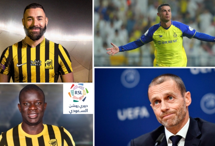 Chủ tịch UEFA: 'Ả Rập mắc sai lầm như Trung Quốc sau khi chiêu mộ Ronaldo, Benzema'