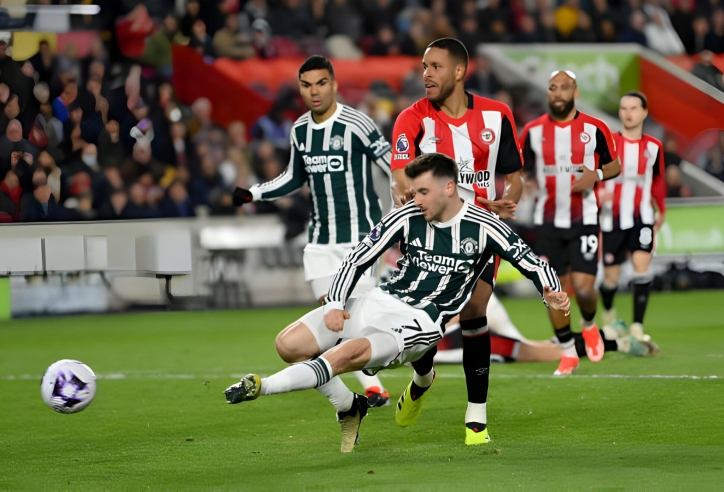 MU ghi bàn dẫn trước phút 90+7, vẫn hoà cay đắng trước Brentford