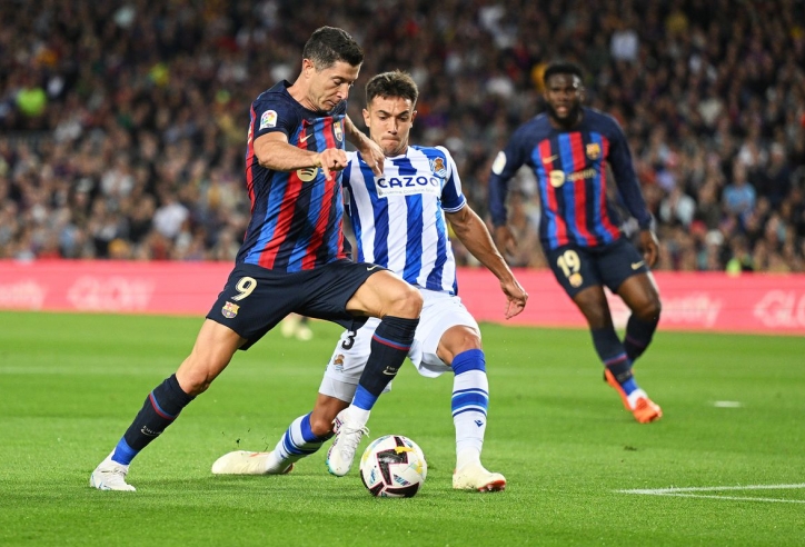 Barca 'tặng quà' Sociedad trong ngày nâng cúp