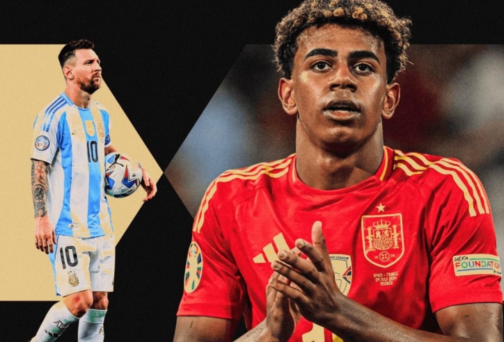 Lamine Yamal bị Lionel Messi át vía
