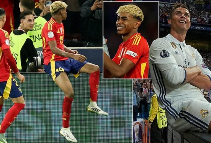 Lập cú đúp, Yamal lần thứ 2 'bắt chước' Ronaldo