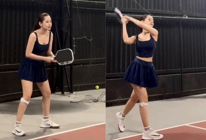 Visual bất chấp “cam thường”, Chi Pu xinh đẹp rạng ngời trên sân pickleball gây bão MXH