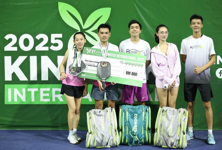 Đôi nữ Việt Nam vô địch giải pickleball tại Malaysia